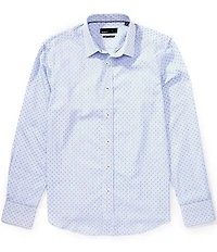 Quieti Stripes & Dot Print Long Sleeve Woven Shirt