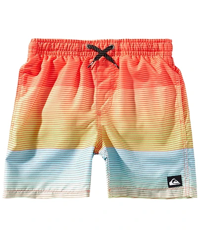 Quiksilver Big Boys Everyday Mix Volley Color Block Stripe Shorts
