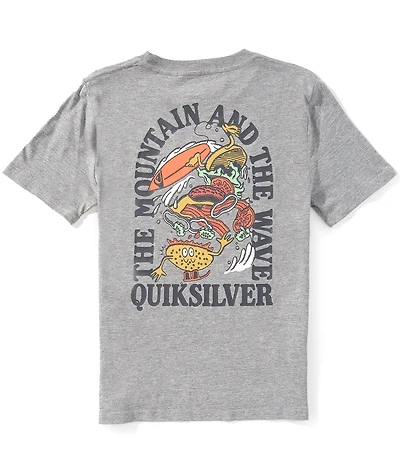 Quiksilver Big Boys Burger Wipeout Short Sleeve T-Shirt