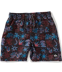 Quiksilver Big Boys Graphic Navy Symbol Everyday Volleyball Shorts