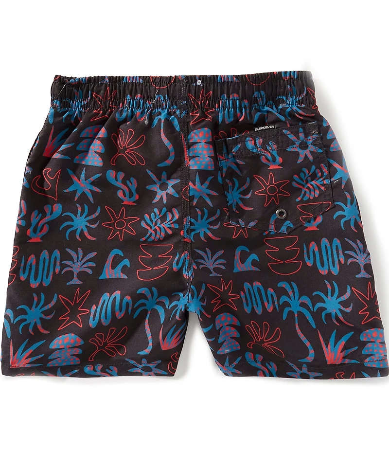 Quiksilver Big Boys Graphic Navy Symbol Everyday Volleyball Shorts