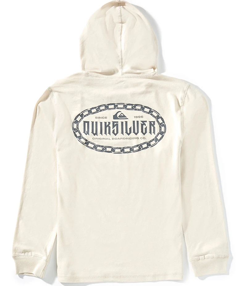 Quiksilver Big Boys Long Sleeve Chained Hooded T-Shirt