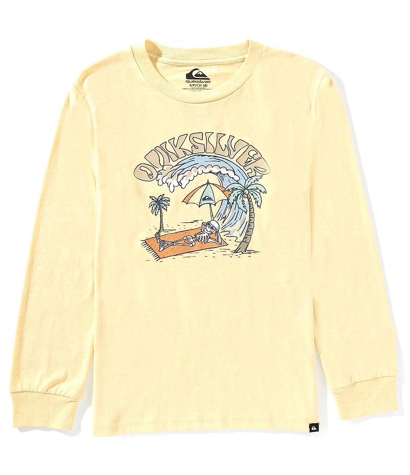 Quiksilver Big Boys Long Sleeve Doing Fire T-Shirt