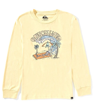 Quiksilver Big Boys Long Sleeve Doing Fire T-Shirt