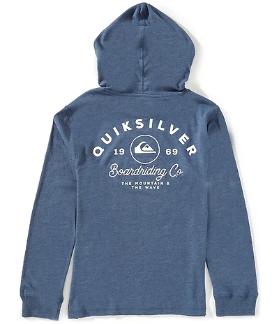 Quiksilver Big Boys Long Sleeve Navy Setter Hooded Pullover