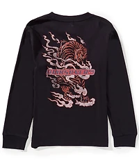 Quiksilver Big Boys Long Sleeve Tiger Classic T-Shirt