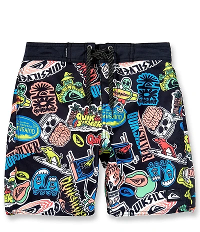 Quiksilver Big Boys Printed Volley Swim Trunks