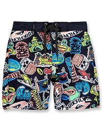 Quiksilver Big Boys Printed Volley Swim Trunks