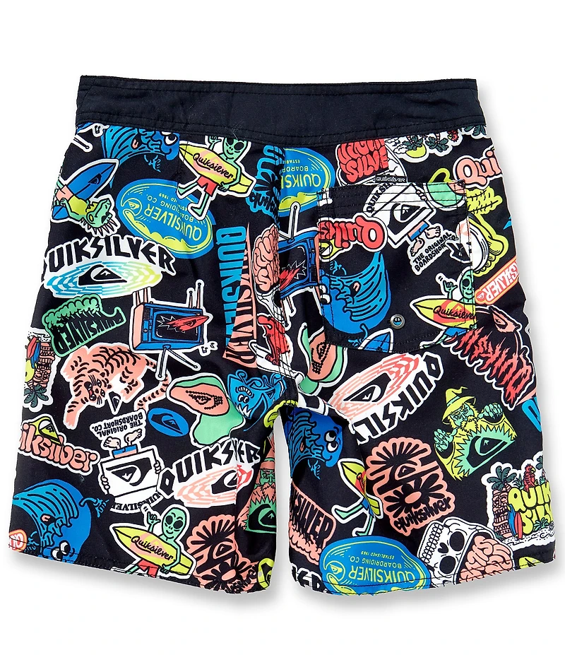 Quiksilver Big Boys Printed Volley Swim Trunks