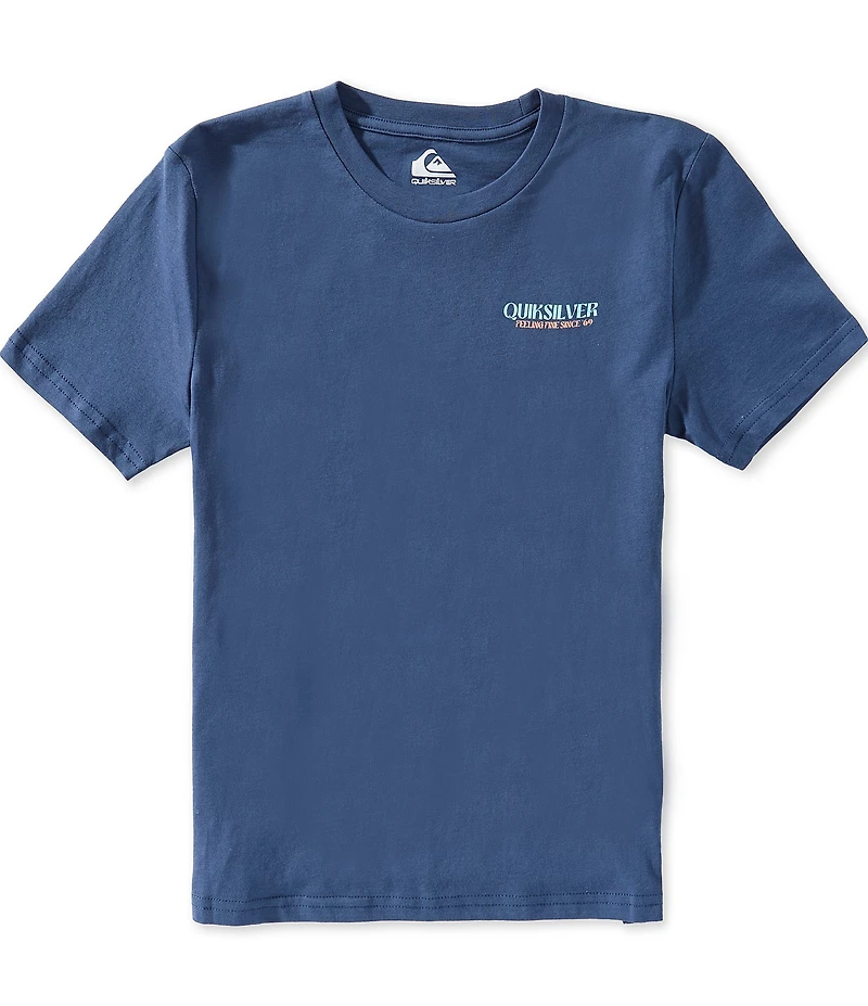 Quiksilver Big Boys Short Sleeve Navy Free Flow T-Shirt