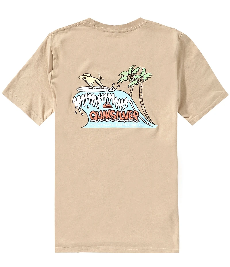 Quiksilver Big Boys Short Sleeve Dog Wave T-Shirt