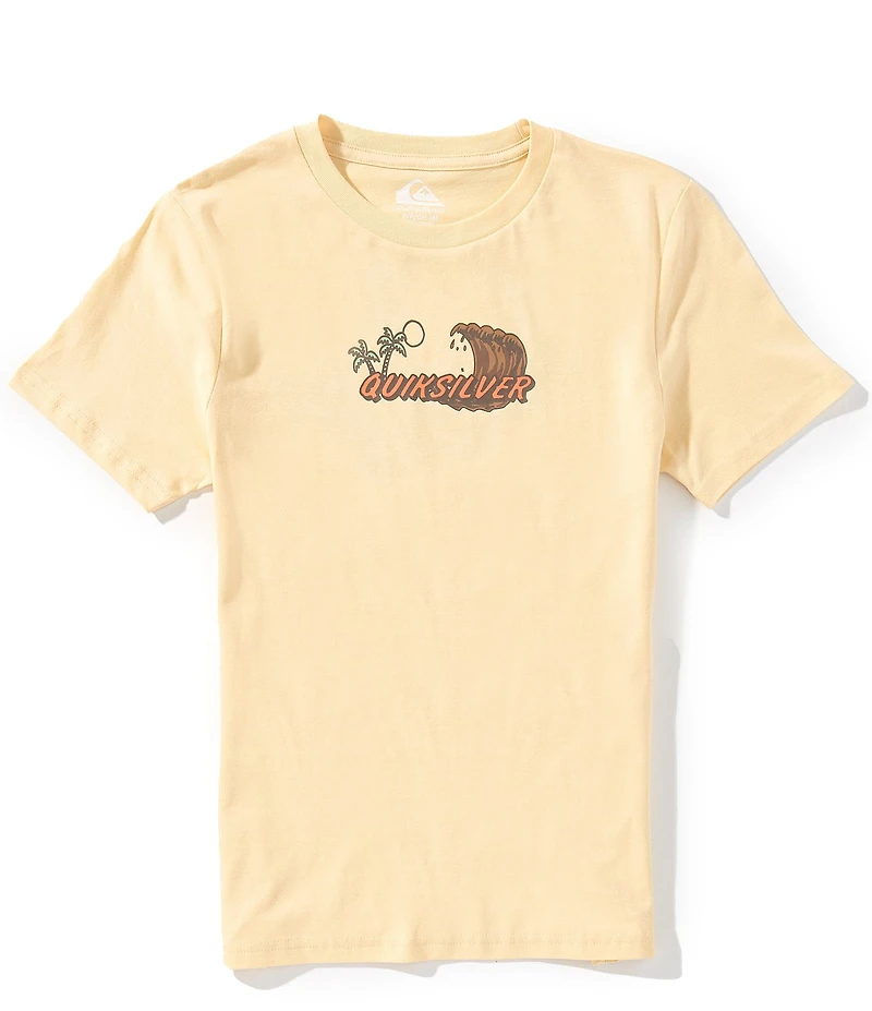 Quiksilver Big Boys Short Sleeve Hot Cocoa Wave Graphic T-Shirt