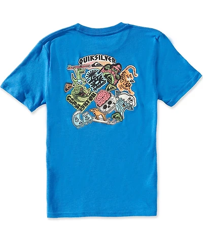 Quiksilver Big Boys Short Sleeve Sticker T-Shirt