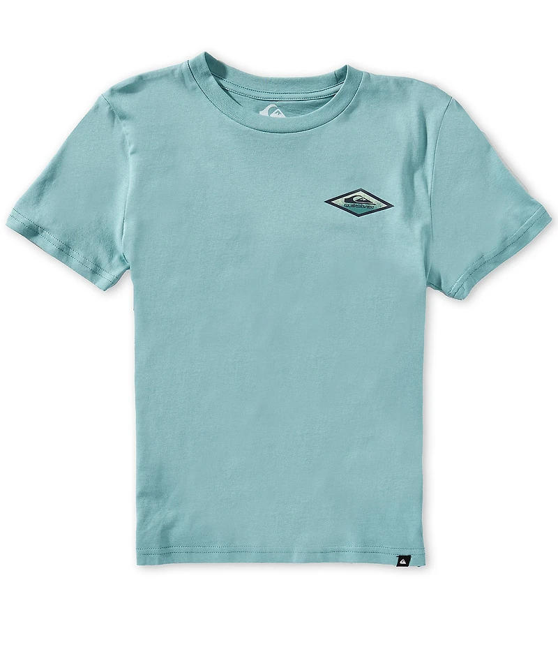 Quiksilver Big Boys Short Sleeve Turquoise Diamond T-Shirt