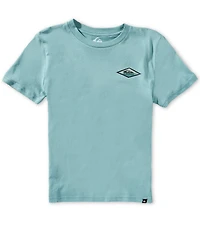 Quiksilver Big Boys Short Sleeve Turquoise Diamond T-Shirt