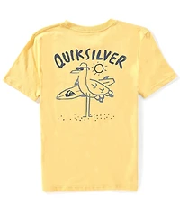 Quiksilver Big Boys Short Sleeves Seagull Stand T-shirt