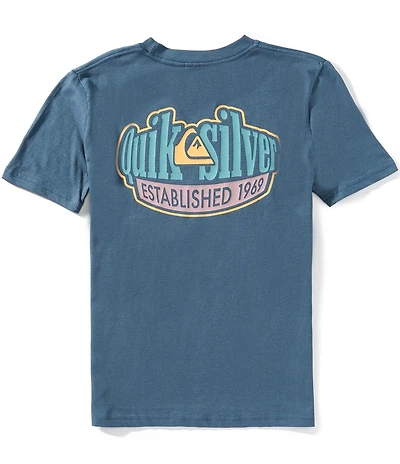 Quiksilver Big Boys Short Sleeves Squeeze Graphic Pullover T-Shirt