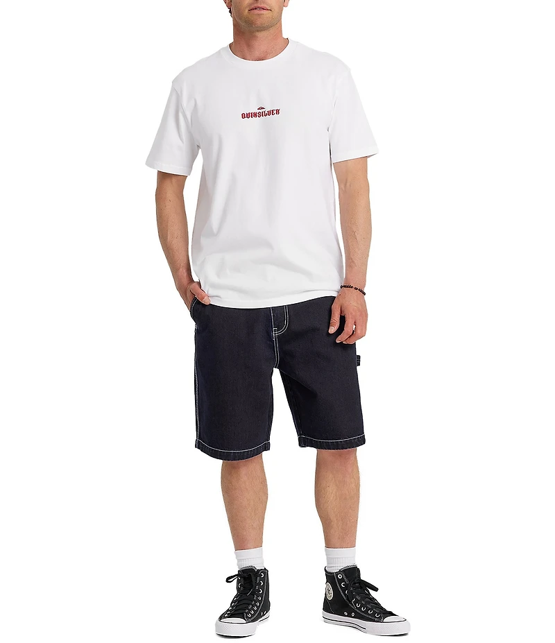 Quiksilver Carpenter Baggy 21#double; Outseam Denim Walkshorts