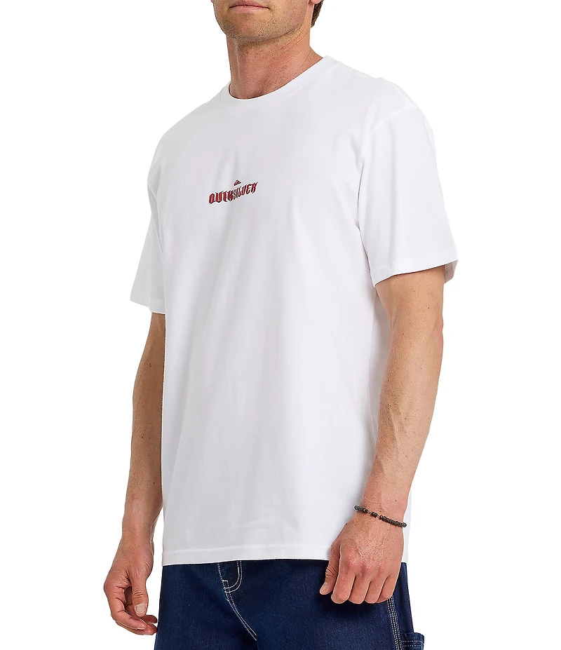 Quiksilver Dark Torch Pigment Dyed Graphic Short Sleeve T-Shirt