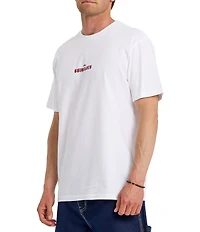 Quiksilver Dark Torch Pigment Dyed Graphic Short Sleeve T-Shirt