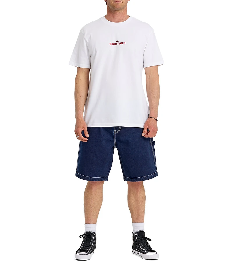 Quiksilver Dark Torch Pigment Dyed Graphic Short Sleeve T-Shirt
