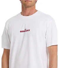 Quiksilver Dark Torch Pigment Dyed Graphic Short Sleeve T-Shirt