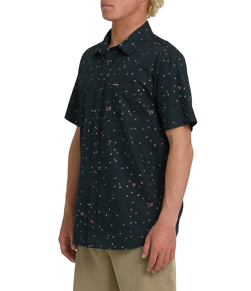 Quiksilver Ditsy Blossom Short Sleeve Poplin Shirt