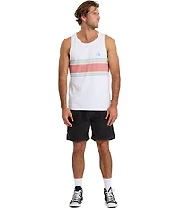 Quiksilver Floater Striped Crew Neck Sleeveless Tank