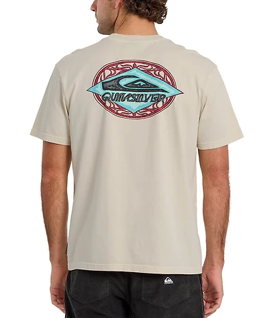 Quiksilver Foil Stamp Pigment-Dyed Short Sleeve T-Shirt