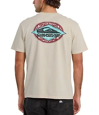 Quiksilver Foil Stamp Pigment-Dyed Short Sleeve T-Shirt