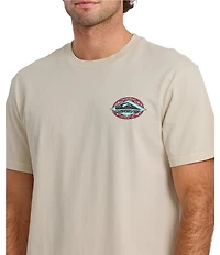 Quiksilver Foil Stamp Pigment-Dyed Short Sleeve T-Shirt