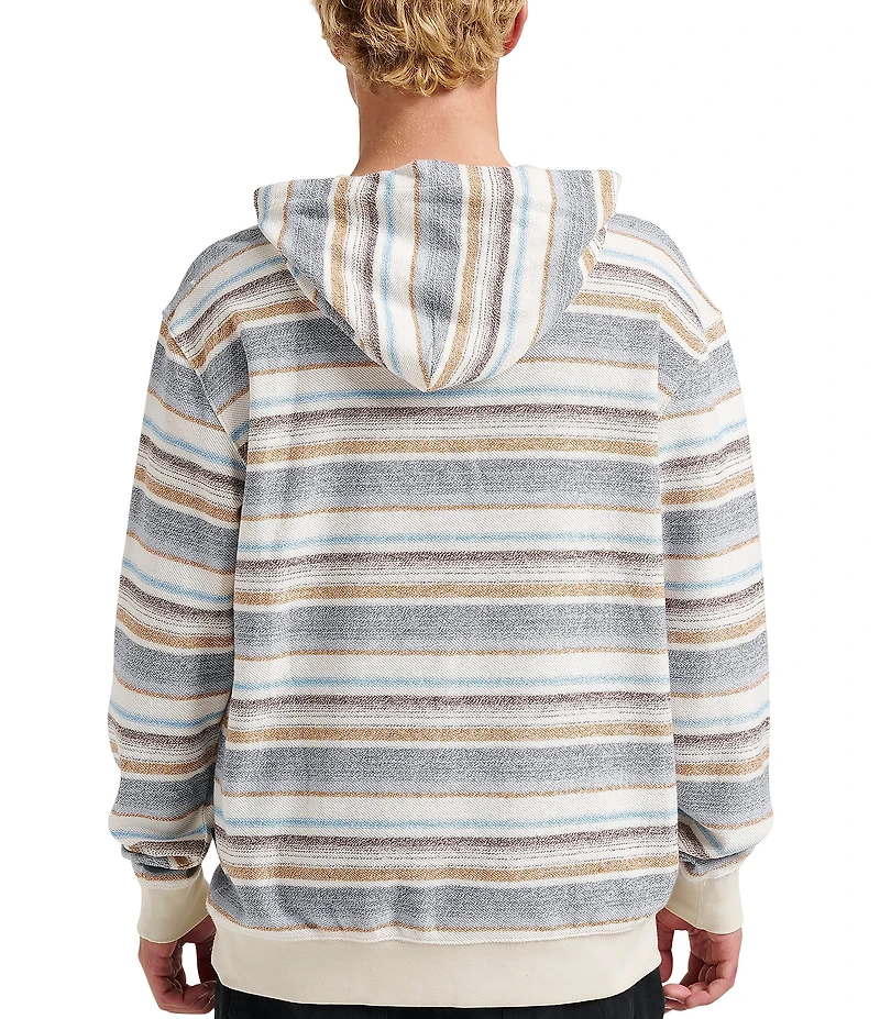 Quiksilver Great Otway Long Sleeve Striped Hoodie