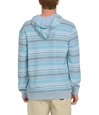 Quiksilver Great Otway Yarn Dyed Striped Long Sleeve French Terry Hoodie