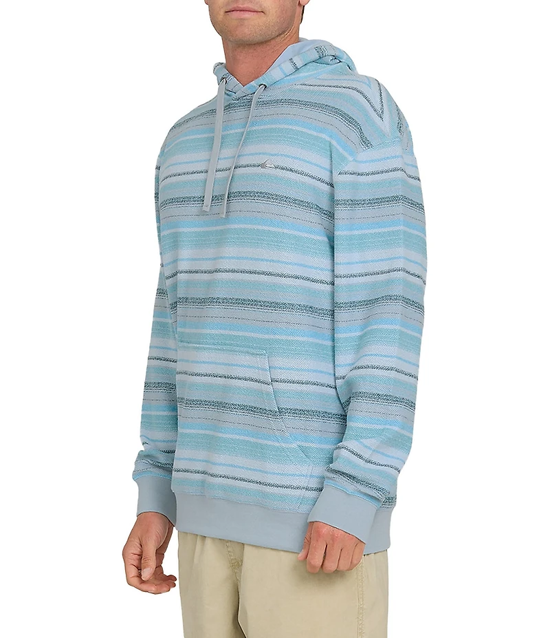 Quiksilver Great Otway Yarn Dyed Striped Long Sleeve French Terry Hoodie