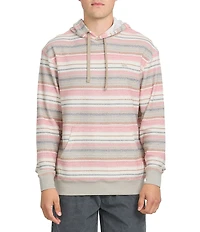 Quiksilver Great Otway Yarn Dyed Striped Long Sleeve French Terry Hoodie