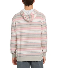Quiksilver Great Otway Yarn Dyed Striped Long Sleeve French Terry Hoodie