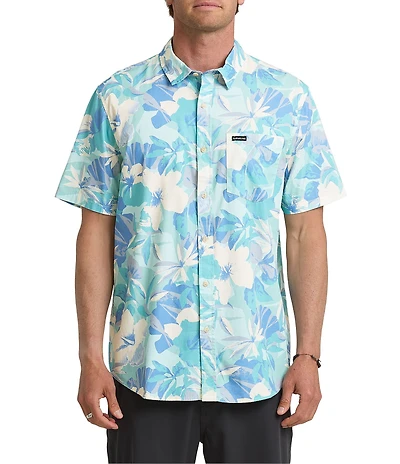 Quiksilver Interact Floral Reverse Printed Short Sleeve Woven Shirt