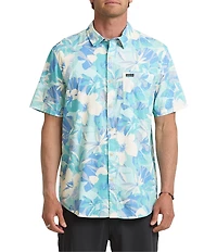 Quiksilver Interact Floral Reverse Printed Short Sleeve Woven Shirt
