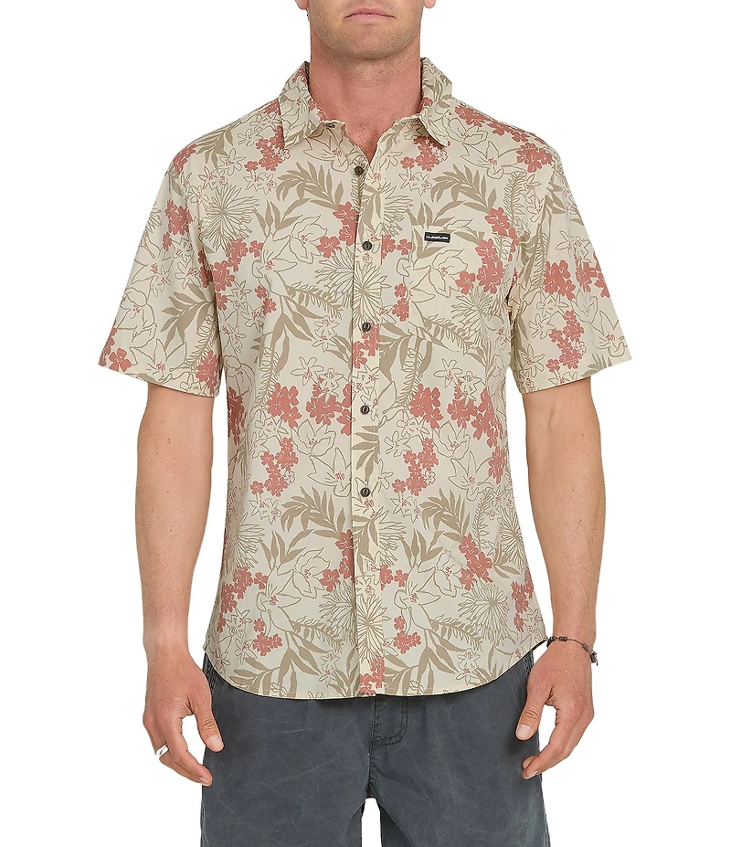 Quiksilver Jetty Bloom Short Sleeve Woven Shirt