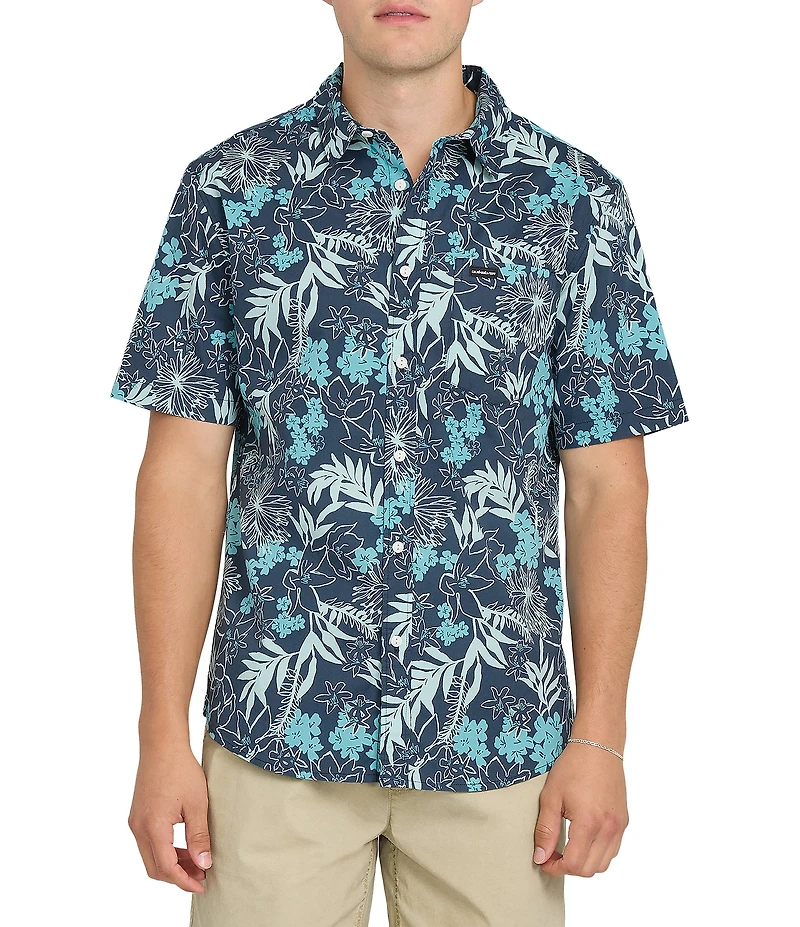 Quiksilver Jetty Bloom Short Sleeve Woven Shirt