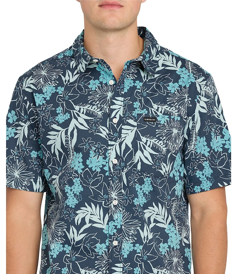 Quiksilver Jetty Bloom Short Sleeve Woven Shirt