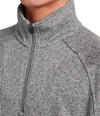 Quiksilver Keller Long Sleeve Half Zip Mock Neck Fleece Pullover