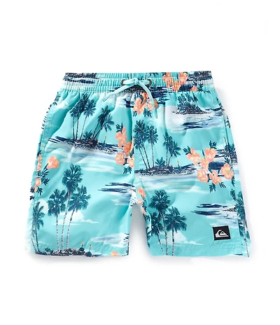 Quiksilver Little Boys Everday Mix Island-Print Volley Shorts