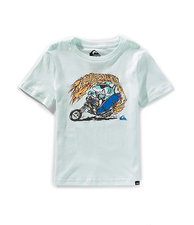 Quiksilver Little Boys Short Sleeve Chopper Shark Graphic T-Shirt