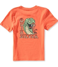 Quiksilver Little Boys Snake Head Short Sleeve T-Shirt