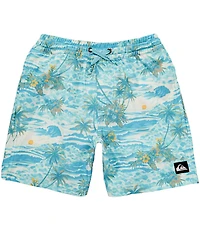 Quiksilver Little Boys Surfsilk Mix Volley Swim Trunks