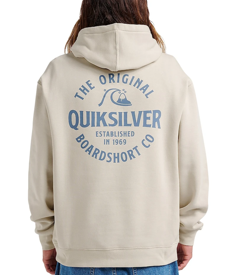 Quiksilver Long Sleeve Logo Graphic Hoodie
