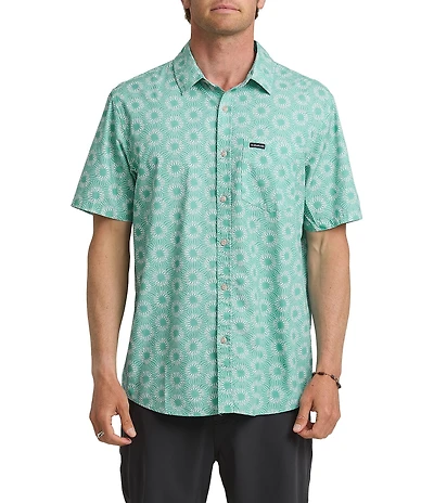 Quiksilver Ocean Mayhem Short Sleeve Poplin Shirt