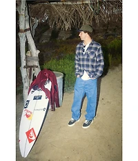 Quiksilver Penmar Check Long Sleeve Flannel Shirt