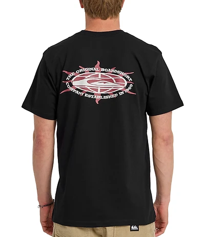 Quiksilver Solar Flares Graphic Crew Neck Short Sleeve T-Shirt